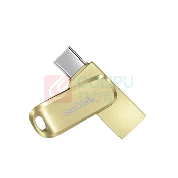 闪迪 SANDISK U盘 SDDDC4-256G-Z46GD 256GB, Type-C USB3.2读速高达400MB/s (金色)