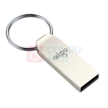 爱国者 aigo U盘 U268 8GB (银色) USB2.0 金属车载U盘