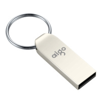 爱国者 aigo U盘 U268 8GB (银色) USB2.0 金属车载U盘