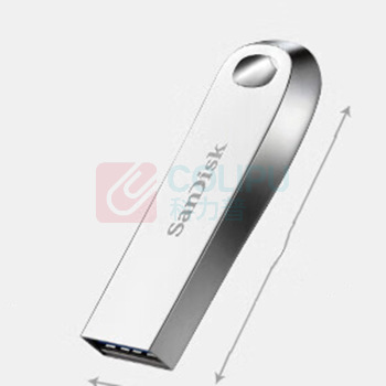 闪迪 SANDISK U盘 CZ74 128GB USB3.1高速读取 金属外壳安全加密 (酷奂银色)