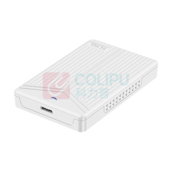 杰储 移动硬盘 T1000 5T (竖纹白色) USB3.0 2.5英寸
