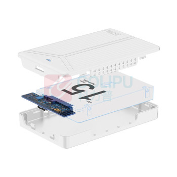 杰储 移动硬盘 T1000 5T (竖纹白色) USB3.0 2.5英寸
