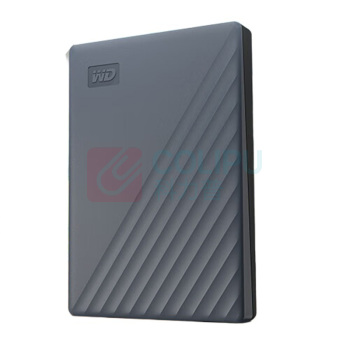 西部数据 WD 移动硬盘机械硬盘2.5英寸 My Passport随行版 2TB兼容type-c (灰) 手机笔记本电脑外接, 加密备份