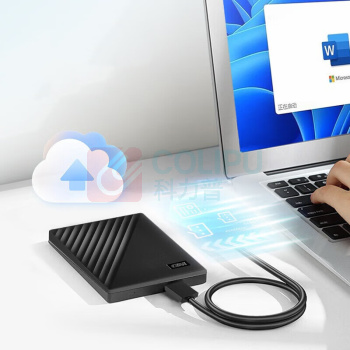 西部数据 WD 移动硬盘 WDBYVG0020BBK 2TB, USB3.0, 2.5英寸 (黑色,) 机械硬盘My Passport随行版