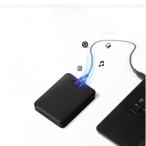 西部数据 WD 移动硬盘\新元素1TB (WDBUZG0010BBK) 监控级机械硬盘 USB插接使用 1TB SATA6GB/S
