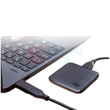 西部数据 WD 1T移动固态硬盘 WDBAYN0010BBK 64.51*64.51*8.63mm (黑色)
