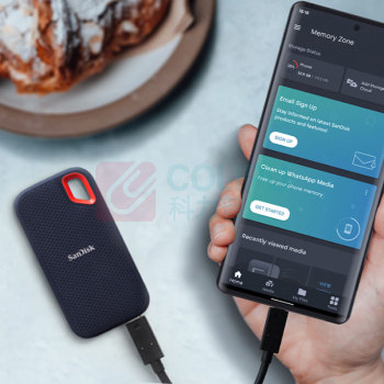 闪迪 SANDISK 移动硬盘 E61 1TB 读取1050MB/S;接口:USB3.0