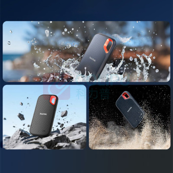 闪迪 SANDISK 移动固态硬盘 E61 2TB Type-c USB3.2 NVMe 卓越版 1050MB/s三防保护