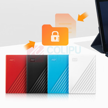 西部数据 WD 移动硬盘 My Passport 2TB USB3.0 2.5英寸 白 机械硬盘 (白)