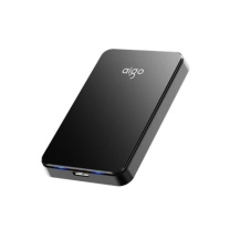 爱国者 aigo 移动硬盘 HD809 1TB USB3.0 黑色 稳定高速传输 简约设计 睿智之美 商务便携