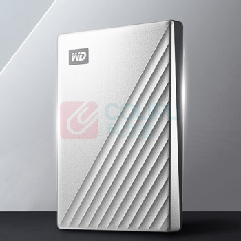 西部数据 WD 移动硬盘高端精英版银 Type-C My Passport Ultra 2.5英寸 2TB 