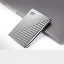 西部数据 WD 移动硬盘 1TB Type-C My Passport Ultra 2.5英寸 (银色)
