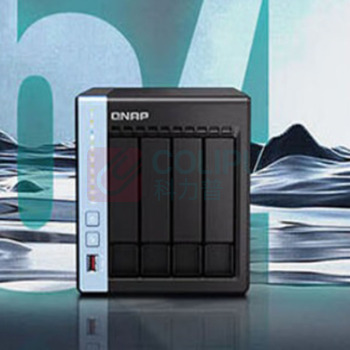 威联通 QNAP 网络存储服务器 TS-464C 内置双M.2插槽NAS (黑)