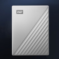 西部数据 WD 2TB 移动硬盘 typec Mac专用2.5英寸 银 机械硬盘 手机笔记本电脑外接存储 My Passport Ultra 
