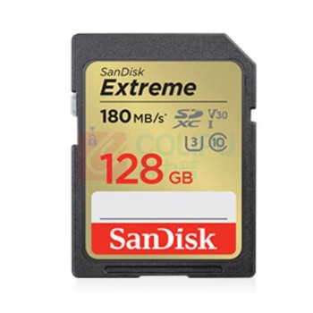 闪迪 SANDISK 存储卡 SDSDXV5-128G-ZNCIN 128GB U3 C10 V30 4K至尊极速版 180MB/s