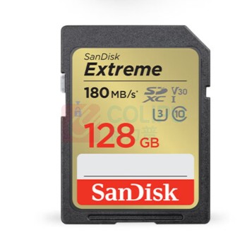 闪迪 SANDISK 存储卡 SDSDXV5-128G-ZNCIN 128GB U3 C10 V30 4K至尊极速版 180MB/s