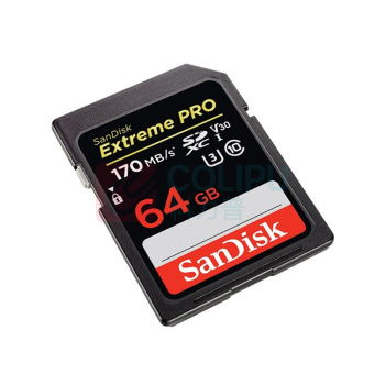 闪迪 SANDISK 存储卡 SDXC 64G SD卡 170MB/s 5D4、EOS R6 V30,class10