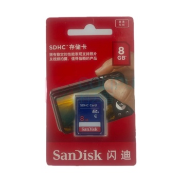 闪迪 SANDISK 相机存储卡+收纳盒+读卡器 SDHC 8G