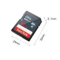 闪迪 SANDISK 32G SD存储卡 C10 至尊高速版内存卡 SDSDUNC-032G ZN6IN 读速100MB/s