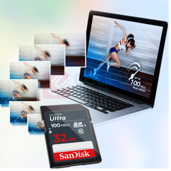 闪迪 SANDISK 32G SD存储卡 C10 至尊高速版内存卡 SDSDUNC-032G ZN6IN 读速100MB/s
