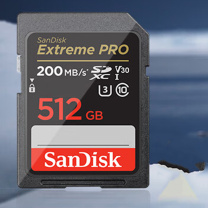 闪迪 SANDISK SD内存卡 512GB 4K V30 U3 C10 读速200MB/s 写速140MB/s