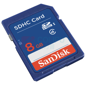 闪迪 SANDISK SD内存卡 8GB SD Class4 SDHC 8GB Class4