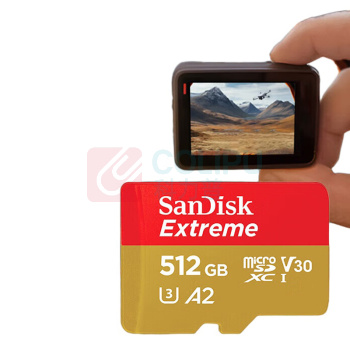 闪迪 SANDISK SanDisk TF(Micro SD)内存卡4K极速金卡A2 V30 U3 存储卡 512GB 读190MB/S