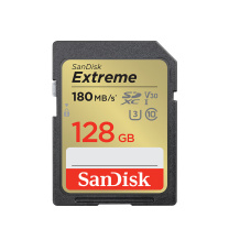 闪迪 SANDISK 内存卡 SDSDXV5-128G-ZNCIN 128GB 4K V30 U3 C10 读速180MB/s 写速90MB/s