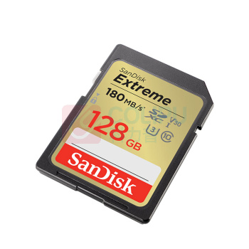 闪迪 SANDISK 内存卡 SDSDXV5-128G-ZNCIN 128GB 4K V30 U3 C10 读速180MB/s 写速90MB/s