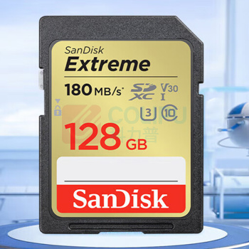 闪迪 SANDISK 内存卡 SDSDXV5-128G-ZNCIN 128GB 4K V30 U3 C10 读速180MB/s 写速90MB/s