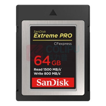 闪迪 SANDISK 存储卡 CFexpress Type B 64GB CF卡至尊超极速 1500-1700MB/S 写速800MB/s