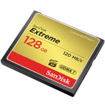 闪迪 SANDISK CF(CompactFlash)内存卡 UDMA-7 128GB 至尊极速存储卡 读速120MB/s 写速85MB/s 单反相机内存