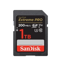 闪迪 SANDISK SD内存卡 SDSDXXY-1T00-ZN4IN 1TB 4K V30 U3 C10 (黑色) 读速200MB/s 写速140MB/s