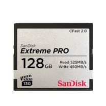 闪迪 SANDISK CF存储卡 SDCFSP-128G-Z46D 128G CFast 2.0 VPG-130 4K 至尊超极速版 读速525MB/s 写速450MB/s