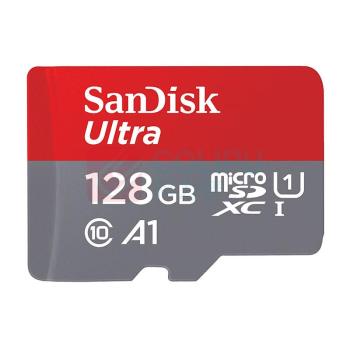 闪迪 SANDISK 内存卡 SDSQUNC-128G-ZS3MN 128GB TF卡-高速红灰卡