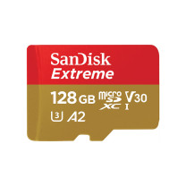 闪迪 SANDISK 存储卡 SDSQXA1-128G-ZN6MA TF(MicroSD)128G 4K极速金卡A2运动相机无人机存储卡V30 190MB/S