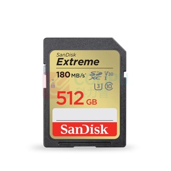 闪迪 SANDISK 相机存储卡 SDSDXVV-512G-ZNCIN 读速180MB/s 写速130MB/s 高速连拍 微单/单反相机