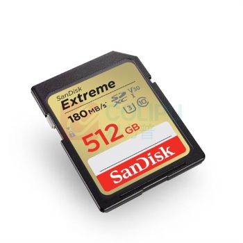 闪迪 SANDISK 相机存储卡 SDSDXVV-512G-ZNCIN 读速180MB/s 写速130MB/s 高速连拍 微单/单反相机