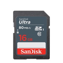 闪迪 SANDISK SD相机内存卡 SDSDUNB-016G-ZN3IN 16GB