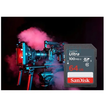 闪迪 SANDISK SD内存卡 SDSDUNB-064G-ZN3IN 64G 读速高达100MB/S 32*24*2.1mm