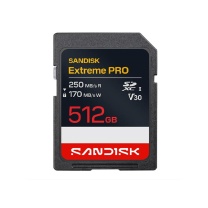 闪迪 SANDISK 4K 高速SD内存卡 V30 512GB 读速250MB/s 写速170MB/s