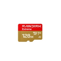 闪迪 SANDISK 128G TF 内存卡 SDSQXA1-128G-ZU6MA 升级款 极速金卡 A2 V30 U3 兼容大疆Pocket 4/Action 6运动相机存储卡