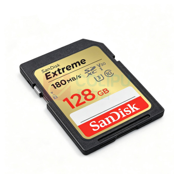 闪迪 SANDISK SD内存卡 SDSDXV5-128G-ZNCIN 128GB 读速180MB/s 写速90MB/s 4K V30 U3 C10 相机存储卡 32*24*2.1mm