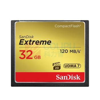 闪迪 SANDISK 内存卡 UDMA-7 至尊极速32GB, 读速120MB/s, 写速85MB/s