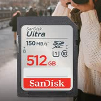 闪迪 SANDISK SD内存卡 U1 C10 512GB, 读速150MB/s, U1, C10