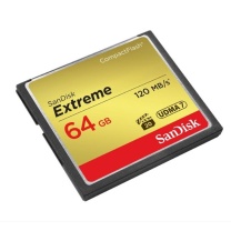 闪迪 SANDISK 内存卡 UDMA-7 64GB, 读速120MB/s, 写速85MB/s