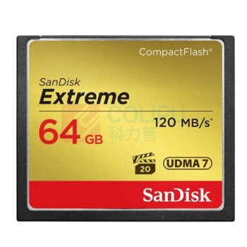 闪迪 SANDISK 内存卡 UDMA-7 64GB, 读速120MB/s, 写速85MB/s