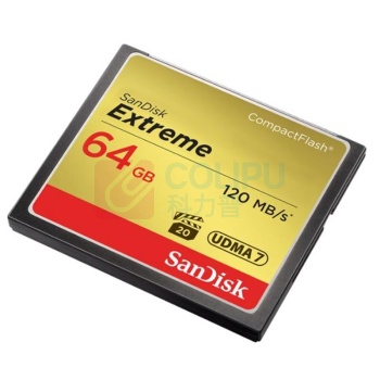 闪迪 SANDISK 内存卡 UDMA-7 64GB, 读速120MB/s, 写速85MB/s