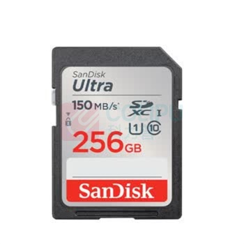 闪迪 SANDISK SD内存卡 SDSDUNR-256G-ZS6IN 256GB U1 C10 至尊高速存储卡 读速150MB/s