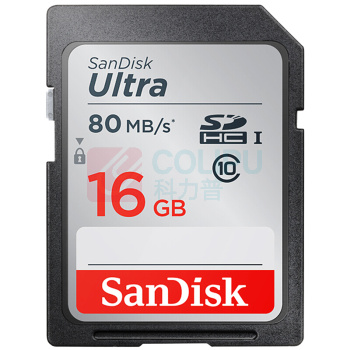 闪迪 SanDisk 16GB SD存储卡 C10 至尊高速版内存卡 SDSDUNC-016G-ZN6IN 读速80MB/s 
